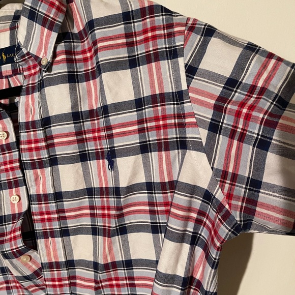 Red white and blue Polo Ralph Lauren button down - Picture 2 of 4